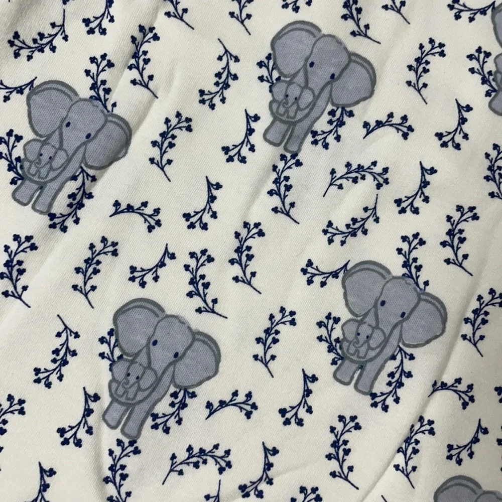 Organic Cotton One Piece Outfits Happy Elephant Luxury Infant Clothes 2 Pc Set
